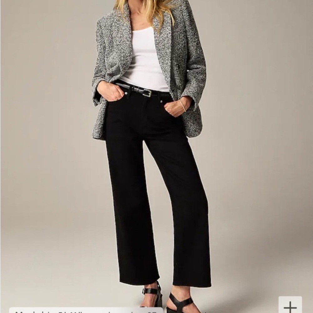 J.Crew Petite high-rise slim-wide jean in 1996 semi-stretch